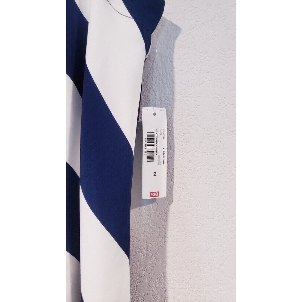 allen B by allen schwartz Sundress Size 2 Blue And White Slimming Stripe - Picture 3 of 7